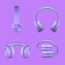 LilGadgets Connect+ Pro Wired Kids Headphones for School w/Microphone, Volume Limiting, Noise Reducing Over-Ear Headset w/Cord, SharePort Technology & SoftTouch Padding, Purple Headphones for Kids by TinyTreasures Baby Boutique