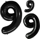 GOER Black Foil Balloons Number 9,Huge Number Balloons for 9th 19th 29th 39th 49th Birthday Party Supplies Anniversary Decorations (3 pcs,42 inch,32 inch,16inch) by TinyTreasures Baby Boutique