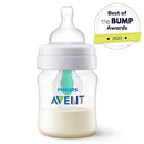 Philips Avent Anti-Colic Bottle with AirFree Vent, 4oz, with Flow 1 Nipples, 0m+, 4pk, Clear, SCY701/04 by TinyTreasures Baby Boutique