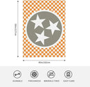 HGOD DESIGNS Tennessee Throw Blanket Ultra Soft Warm All Season Tennessee Orange Grey Star Flag Decorative Fleece Blankets for Bed Chair Car Sofa Couch Bedroom 40"X50" by CozyNest Decor