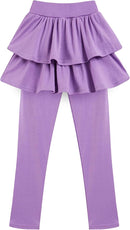 Girls School Uniform Pants Leggings with Skirts Stretch Warm Jegging 4-12 Years by TinyTreasures Baby Boutique