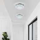 12 Inch Crystal Chandelier LED Ceiling Light 2 Tier Flush Mount Ceiling Light Fixtures Modern Chandelier Lighting for Hallway Bedroom Dining Room Kitchen (Cool White) by CozyNest Decor