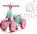 6V Electric Baby Balance Bike for 1 Year Old Boys Girls Ride on Toys 12-48 Months Toddler Balance Bike, 4 Wheels Kids First Bike with Remote Control First Birthday Gifts- Green&Red by TinyTreasures Baby Boutique
