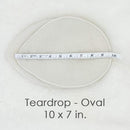 Merino Wool Nursing Pads, Style Softline, Regular Thickness, Teardrop - 10 x 7 in. by TinyTreasures Baby Boutique