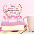 Mothers Day Gifts Best Mom Gifts -Gifts for Mom from Daughter Son - Best Mom Ever Gifts Unique Mother Birthday Acrylic Heart-Shaped Plaque Desk Decorations Present for Mom Christmas Anniversary by CozyNest Decor
