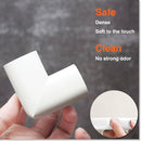 Roving Cove HeftyFit Edge Corner Protector Baby Proofing (Large 15ft Edge 4 Corners), Heavy-Duty, Soft NBR Rubber Foam, Furniture Fireplace Safety Bumper Guard, 3M Adhesive, Oyster White (Off White) by TinyTreasures Baby Boutique