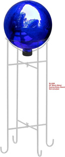 Alpine Corporation 10" Diameter Indoor/Outdoor Glass Gazing Globe Festive Yard Décor, Blue by GreenHaven Gardens