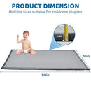 SUNYRISY 70x80in Baby Play Mat for Floor, 1.4in Thick Soft Memory Foam Crawling Tummy Time Mat for Toddlers Infants Kids, Non-Slip Bottom Baby Rugs for Nursery by TinyTreasures Baby Boutique