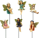 Fairy Garden Accessories Outdoor Indoor, 6pcs Miniature Fairies Figurines for Pot Plants and Mini Garden Lawn Decorations by GreenHaven Gardens