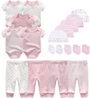Kiddiezoom Unisex Baby Layette Essentials Giftset Clothing Set 19-Piece For Newborn Baby by TinyTreasures Baby Boutique