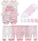 Kiddiezoom Unisex Baby Layette Essentials Giftset Clothing Set 19-Piece For Newborn Baby by TinyTreasures Baby Boutique