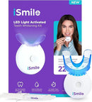 iSmile Teeth Whitening Kit - LED Light, 35% Carbamide Peroxide, (3) 3ml Gel Syringes, (1) Remineralization Gel, and Tray. by CozyNest Decor