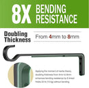 10 Inch 2 Pack Black Heavy Duty Outdoor Plant Hangers for Hanging Baskets, Iron Hanging Plant Brackets for Hanging Plants Outside, Metal Plant Hooks Plant Wall Hooks for Hanging Lantern, Bird Feeder