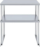 AmGood Double OverShelf Stainless Steel NSF - Many (30" Long x 18" Deep) by CozyNest Decor