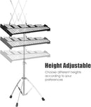Giantex Percussion Glockenspiel Bell Kit 30 Notes, Xylophone with Adjustable Height Frame, Music Stand, 8" Practice Pad, Bell Mallets, Drumsticks, Carrying Bag, for School Band Beginner Student by TinyTreasures Baby Boutique