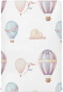 Watercolor Hot Air Balloon Crib Sheets for Boys and Girls, Fitted Baby Crib Sheets Soft and Breathable Mini Crib Sheets 39 X 27 X 5 Inches by TinyTreasures Baby Boutique