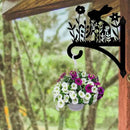 Peacoblue Iron Plant Hangers Hooks for Outdoor Indoor Hanging Plants Flower Fern Pots, Lantern, Bird Feeder, Wind Chimes, 12”x14” Weather Resistant Metal Wall Holder for Porch Garden Farmhouse(Rabbit) by GreenHaven Gardens