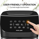 Air Fryer 6.8 Quarts, 10-in-1 Functions, Air Fry, Roast, Bake, Broil, Dehydrate, Large & Compact Air Fryers, Nonstick & Dishwasher-Safe Airfryer Basket, Stainless Steel Air Fryer, Easy to Use by CozyNest Decor