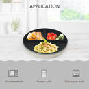 greenandlife 10 Inch 4PCS Unbreakable Portion Control Plates, Divided Plates for Kids Adults, Dishwasher & Microwave Safe Compartment Plate, Lightweight Reusable Wheat Straw plate, BPA Free by CozyNest Decor