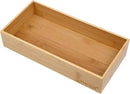 Bamboo Drawer Organizer - Kitchen Utensil Organizer Silverware Tray Cutlery Holder，Office Desk Supplies and Accessories (12x5.9x2.6 inch) by CozyNest Decor