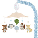 Woodland Crib Mobile – Forest Animals Baby Mobile for Crib with Upgraded 3-Mode Music Box, Blue Nursery Mobiles for Boys & Girls, Fits Standard Cribs, Forest Nursery Decor by TinyTreasures Baby Boutique