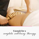 Tuuli Wooden Massage Roller for Waist and Thigh, Multi-Functional Body Roller for Cellulite Reduction and Muscle Tension, Natural Massager for Women and Men (Curved) by CozyNest Decor