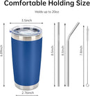 IEOVIEE 32 Pack 20oz Stainless Steel Bulk Tumblers with Lids and Straws Double Wall Insulated Travel Mug Durable Powder Coated Tumbler Bulk Cup for Cold and Hot Drinks(Mixed color) by TinyTreasures Baby Boutique