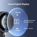 JISULIFE Handheld Fan Pro Series - Extreme Cooling Output: 1-100 Speed Scroll Wheel, Metal Body, Digital Display, 1.5H Fast Charge, 5000mAh-Portable Fan for Travel Outdoor, Gifts for Women Men(Grey) by TinyTreasures Baby Boutique