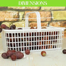 6 Pack – 4 Quart/Half Peck White Plastic Garden Basket for Gathering Vegetables and Fruits – Harvest Apples, Berries, Peaches or Tomatoes by GreenHaven Gardens