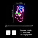 WLHOPE Evil Eye Neon Signs Hand Eye Neon Signs Pink Blue Led Neon Signs for Wall Decor, Hamsa Neon Sign, USB Connectivity Eye Neon Light Signs for Bedroom Game Room Home Bar Pub Cafes Party Gift by GreenHaven Gardens
