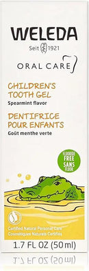 Weleda Oral Care Children's Tooth Gel, 1.7 Fluid Ounce (Pack of 3), Fluoride Free, Spearmint Flavor, Plant Rich Toothpaste with Calendula, Silica and Fennel by CozyNest Decor