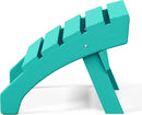 WestinTrends Dylan Outdoor Patio HDPE Adirondack Ottoman Footrest, Turquoise by CozyNest Decor