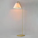 GLOBE Electric 61000147 62" Floor Lamp, Matte Brass, Beige Fabric Shade, On/Off Rotary Switch on Socket, 6-Foot Clear Cord, Reading Light, Bedroom, Living Room, Home Decor by CozyNest Decor
