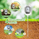 4-in-1 Soil Moisture Meter Digital Plant Temperature/Soil Moisture/PH Meter/Sunlight Intensity Backlight LCD Display Soil Test Meter for Gardening, Farming and Outdoor Plants by GreenHaven Gardens