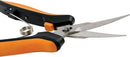 Fiskars Curved Micro-Tip Pruning Snips - 6" Garden Shears with Sheath and SoftGrip Handle - Yard and Garden Tools - Orange/Black by GreenHaven Gardens