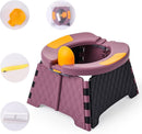 Portable Potty for Toddler Travel, Kids Travel Potty Training Chair with Travel Bag, Baby Potty Training Toilet for Outdoor and Indoor Easy to Clean (Purple) by Yszawmx, Includes 30 Replacement Bags by TinyTreasures Baby Boutique