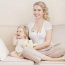Wearable Breast Feeding Pump Portable, Electric Breast Pump Hands Free with 4 Modes &12 Levels,Strong Suction, LED Display, 24mm Sealed Flange,2 Pack by TinyTreasures Baby Boutique