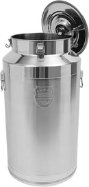 Stainless Steel Milk Can, 304 Stainless Steel Pail 23Gal Milk Can with Sealed Lid, 88L Hanging Lid Metal Milk Jug Bucket for Oil Tea Wine by CozyNest Decor