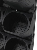 12Pieces 3-Pot Wall Planter Vertical Garden Plant Walls Wall Mounted Vertical Planter with Water-Storage Layer Stackable Wall-Mounted Flower Pot for Gardens, Balconies 180.78lbs Total Capacity (Black) by CozyNest Decor