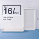 Delling Large Serving Platter, 16" x 9.5" Large Serving Tray, White Rectangular Porcelain Platters for Serving Food, Serving Trays for Party, Entertaining, Appetizer, Charcuterie, Snack - Set of 3 by CozyNest Decor