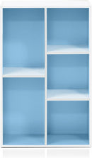Furinno 5-Cube Reversible Open Shelf, White/Light Blue 11069WH/LBL by TinyTreasures Baby Boutique