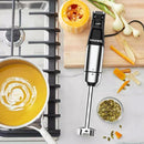 Courant Immersion Handheld Blender,4 in 1 400W Stick Blender, Variable Speed Stainless Steel Blades, Blending shaft Whisk,Chopper,Masher, Beaker Stainless Steel, LED Display by TinyTreasures Baby Boutique