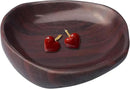 Handmade Decorative Bowl - Natural River Stone Pebble Artisan Crafted Serving Dish | 4-6 Inch Unique Decorative Tray for Home Centerpiece, Jewelry Holder (Deep Red) by CozyNest Decor