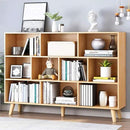 IOTXY Wooden Open Shelf Bookcase - 3-Tier Floor Standing Display Cabinet Rack with Legs, 10 Cubes Bookshelf, Pear Yellow by CozyNest Decor
