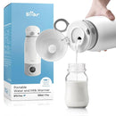 Bear Portable Bottle Warmer for Travel, Milk Warmer for Breastmilk Formula, 17oz Large Capacity Water Warmer with Precise Temp Control, Fast Heating&Long Battery for Travel Car Airplane by TinyTreasures Baby Boutique