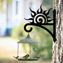 peacoblue Iron Plant Hangers Hooks Sunrise for Outdoor Indoor Hanging Plants Flower Fern Pots Lantern Bird Feeder Wind Chimes, 12"x15" Weather Resistant Metal Wall Holder for Porch Garden Farmhouse by GreenHaven Gardens