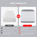 Porayhut Portable Baby Crib Net Safety Mesh Tent,Pop up Infant Mosquito Net, See Through Canopy Netting Cover for Baby&Toddler to Keep Baby from Climbing Out. by TinyTreasures Baby Boutique