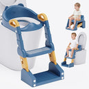 Potty Training Seat, 3-in-1 Toddler Toilet Seat with Step Stool Ladder, Splash Guard Anti-Slip Pad, Foldable Potty Chair with Soft Cushion for Toddler Kids Boys Girls by TinyTreasures Baby Boutique