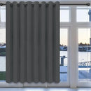 Easy-Going Blackout Door Curtains for Bedroom, Solid Thermal Insulated Grommet and Noise Reduction Window Drapes, Room Darkening Curtains for Living Room, 1 Panel (100x84 in, Gray) by CozyNest Decor