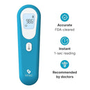 Kinsa QuickScan Smart Thermometer - No-Touch, Contactless Digital Forehead Thermometer for Babies, Kids, Adults - Works with a Smartphone App to Track Family Health & Offer Symptom Advice by TinyTreasures Baby Boutique